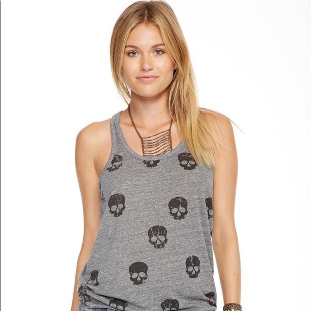 Chaser skull gray tank